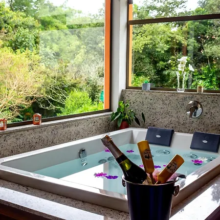 Chale Canto Do Galo 2 - Hidro Da Jacuzzi, Lareira Ecologica, Cozinha Completa, Wi-Fi 80Mbps, Proximo A Comercio Local E Relaxando Ao Som Do Riacho Goncalves Exterior photo