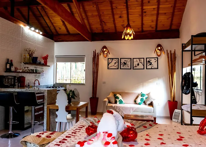 Chale Canto Do Galo 2 - Hidro Da Jacuzzi, Lareira Ecologica, Cozinha Completa, Wi-Fi 80Mbps, Proximo A Comercio Local E Relaxando Ao Som Do Riacho